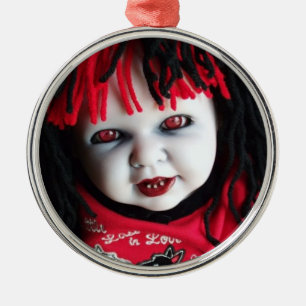 Gespenstische Halloween-Puppe Ornament Aus Metall