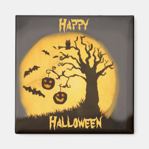 Gespenstische Halloween-Szene Magnet