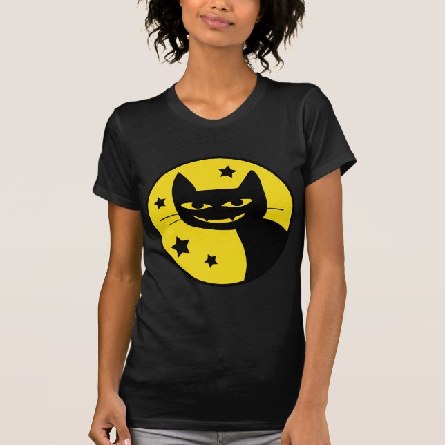 Gespenstische Katze T-Shirt (Vorderseite)