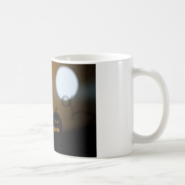 Gespenstische Kürbis-Tasse! Tasse (Rechts)