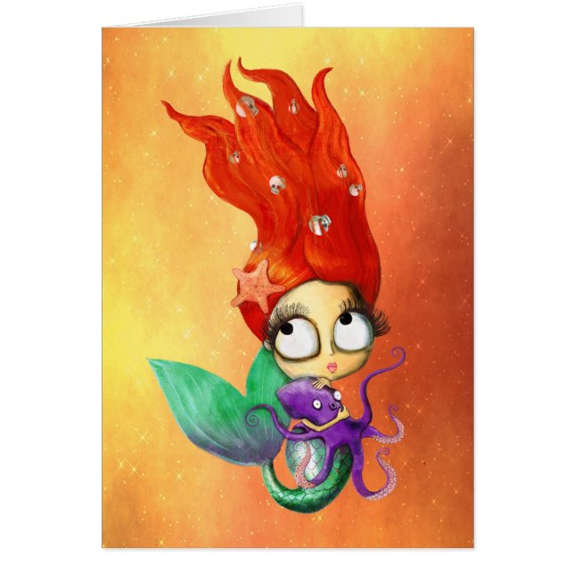 Gespenstische Meerjungfrau mit Krake (Vorne)