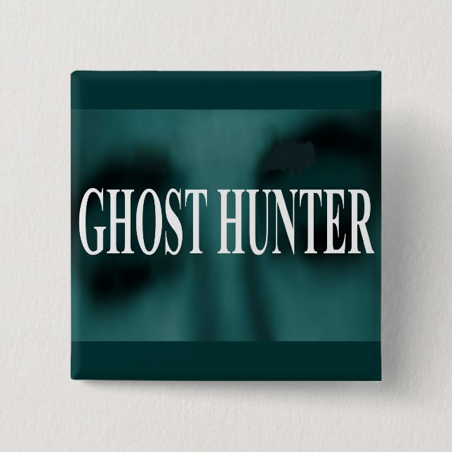 Gespenstischer Geist-Jäger Button (Vorderseite)