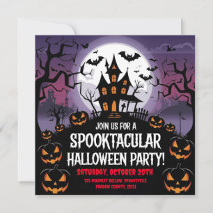 Gespenstisches Design für Spuk Halloween-Party Einladung