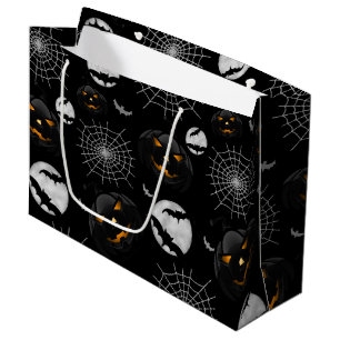 Gespenstisches dunkles Halloween-Muster Große Geschenktüte