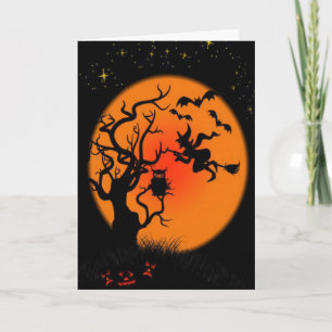 Gespenstisches Halloween Karte