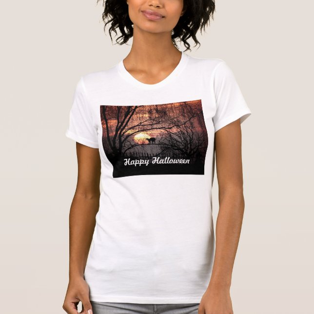 Gespenstisches Halloween T-Shirt (Vorderseite)