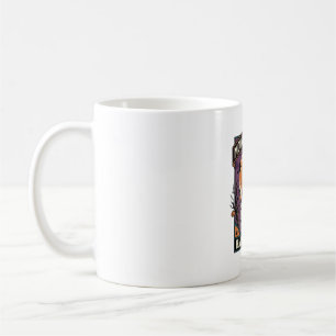 Gespenstisches Mond-Shirt Vintage-Gravur Halloween Kaffeetasse