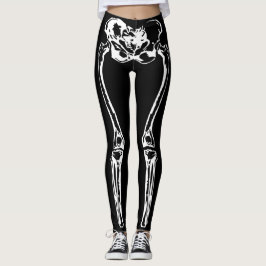 Gespenstisches Skelett entbeint Halloween Leggings