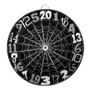 Gespenstisches Spiderweb Halloween Dartscheibe