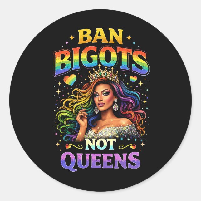 Gesperrte Bigotten Runder Aufkleber (Vorderseite)