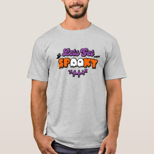 Gespitzte Halloween-Gemälde Lasst uns verwöhnt wer T-Shirt