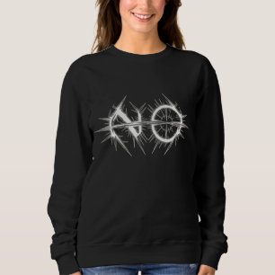 Gespitzter "NEIN" Ring-Slasher Sweatshirt
