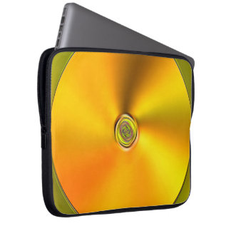 Gesponnene Goldfarblaptop-Hülse Laptopschutzhülle