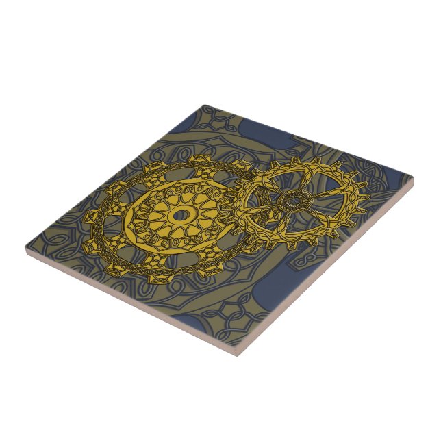 Gesponnene Uhrwerk-Fliese Fliese (Seite)