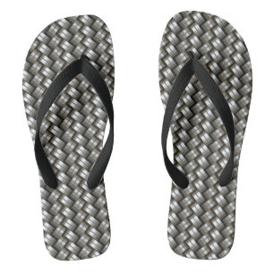 Gesponnenes Metallmuster Flip Flops