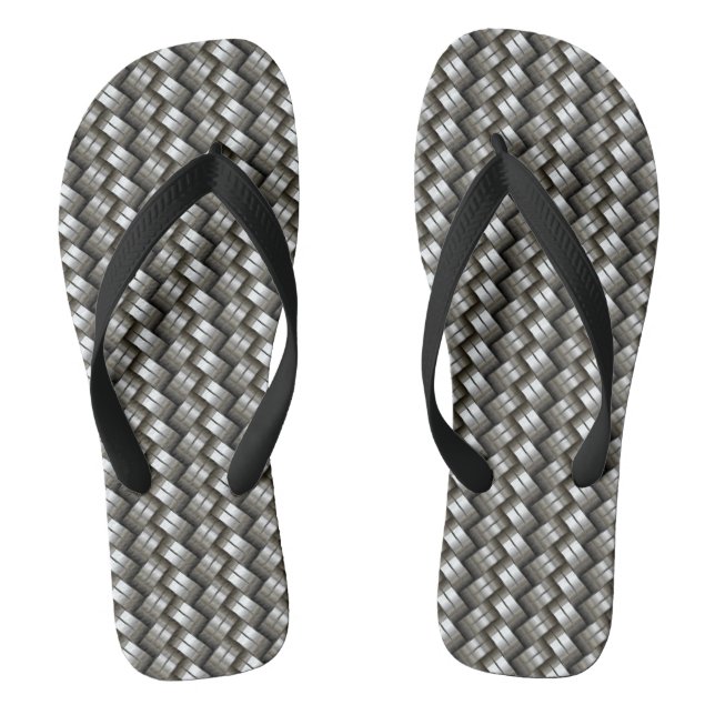 Gesponnenes Metallmuster Flip Flops (Fußbett)