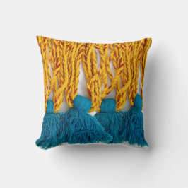 Gesponnenes umsponnenes Stammes- Tassles Kissen