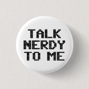 Gespräch Nerdy zu mir Pixelated Knopf Button