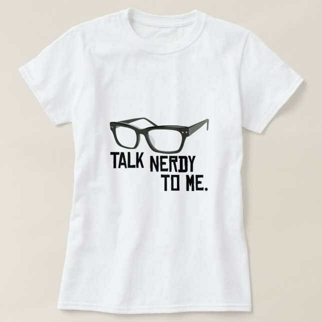 Gespräch Nerdy zu mir T-Shirt (Design vorne)