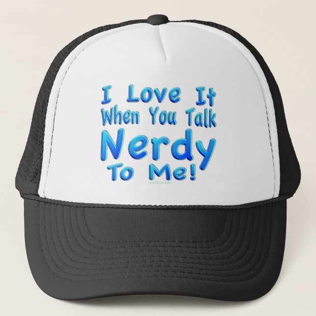 Gespräch Nerdy zu mir Truckerkappe (Vorderseite)