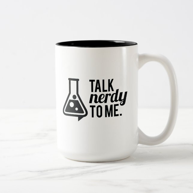 Gespräch Nerdy Zweifarbige Tasse (Rechts)