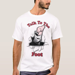 Gespräch zum Fuß T-Shirt