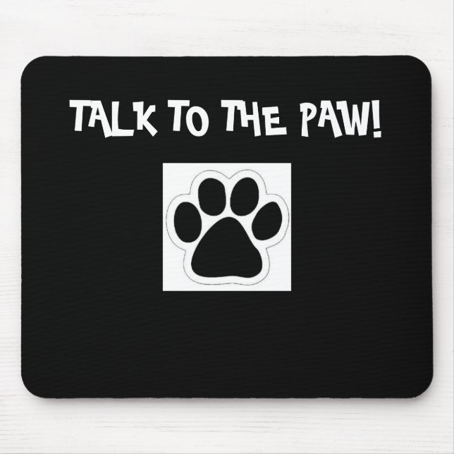 Gespräch zur Tatze! Mousepad (Vorne)