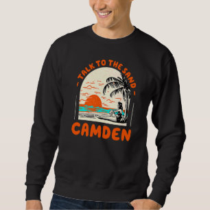 Gespräche mit dem Sand Camden Beach Maine Ocean Su Sweatshirt