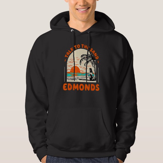 Gespräche mit dem Sand Edmonds Beach Washington Oc Hoodie (Vorderseite)