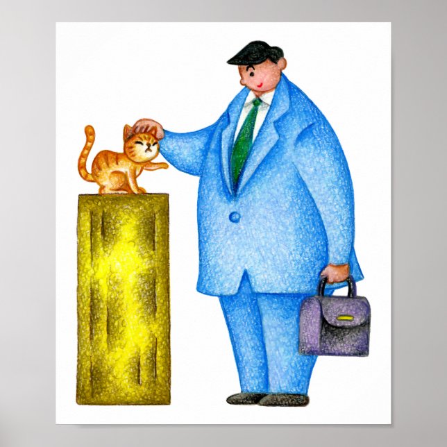 Gespräche mit Katzen. Entspannende Fahrt. Poster (Vorne)