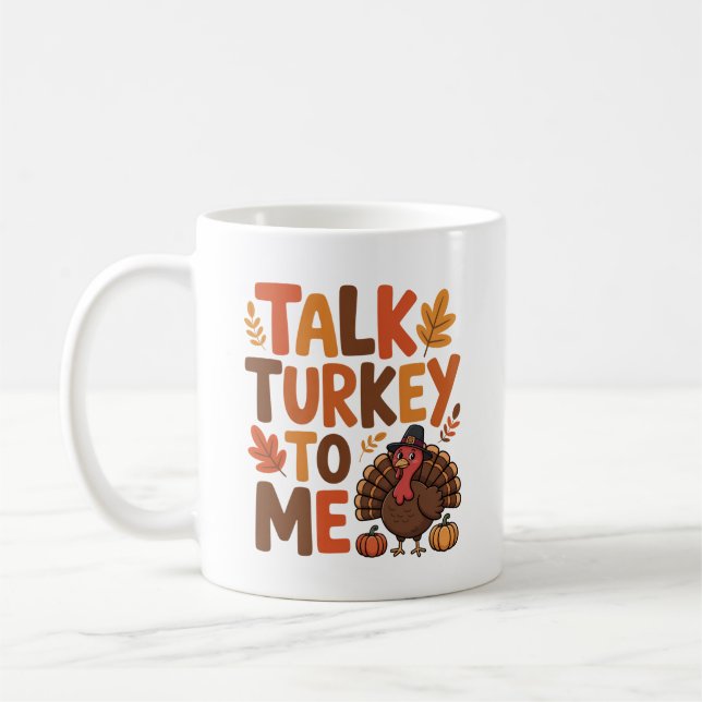 Gespräche mit mir Erntedank über die Türkei Kaffeetasse (Links)