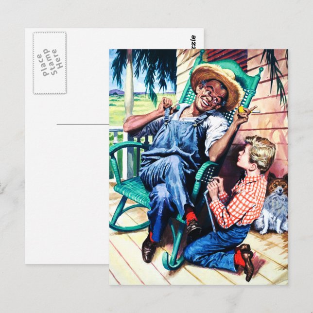 Gespräche mit Vater Vintag Art Postkarte (Vorne/Hinten)