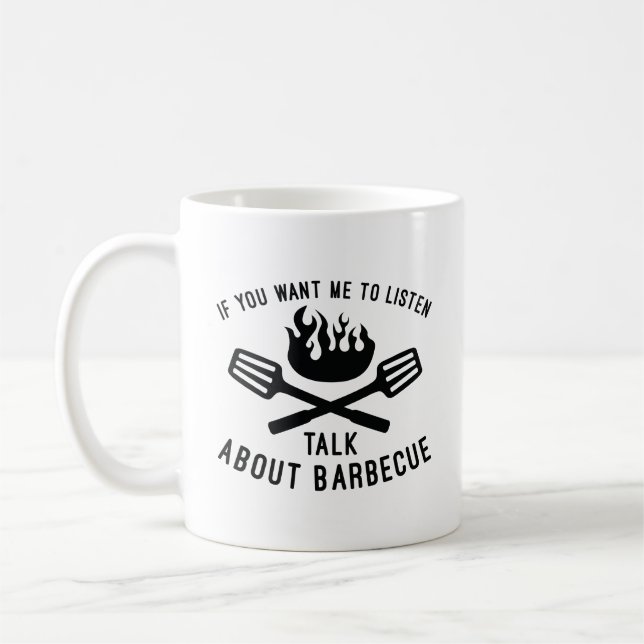 Gespräche über Barbecue Kaffeetasse (Links)