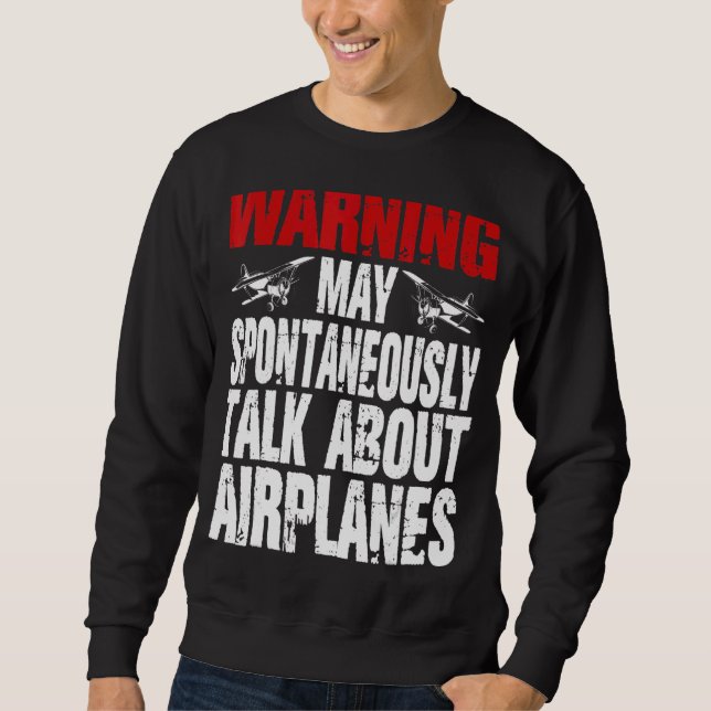 Gespräche über Coole Flugzeuge Sweatshirt (Vorderseite)