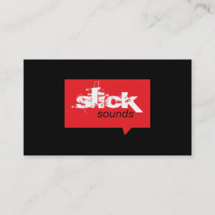 Gesprächs-Kasten-Rot Visitenkarte