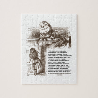 Gesprächs-Zitat Märchenland-Alices Humpty Dumpty Puzzle