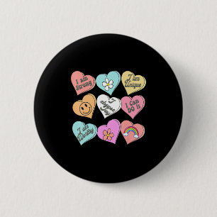 Gesprächsherzen Groovy Valentinstag Süßer Tee Button