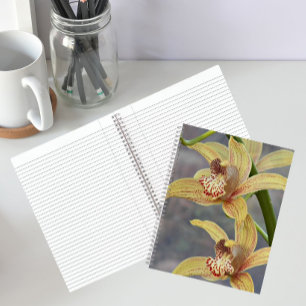 Gesprenkelte Cymbidium-Orchideen Florales Notizbuc Notizbuch