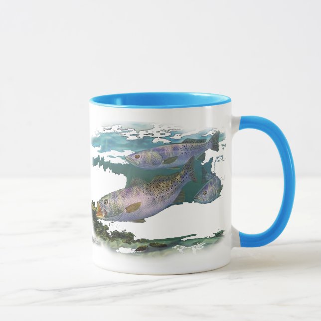 Gesprenkelte Forelle-Füttern Tasse (Rechts)
