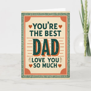 Gesprenkelte Karte für den besten Papa