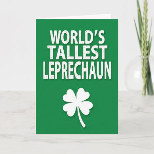 Gesprenkelte Leprechaun-Grußkarte Karte