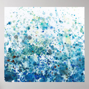 Gesprenkeltes Meer I Poster