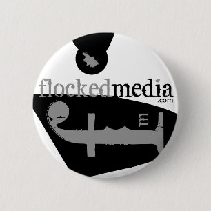 Gespritzter Medium-grauer Seitenlogo-Knopf Button