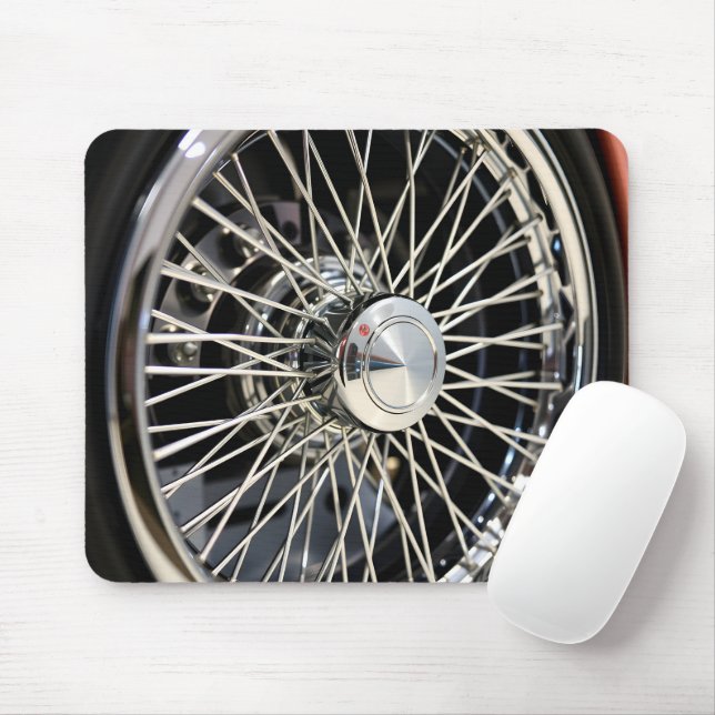 Gesprochene Chrome Geometrie Mousepad (Mit Mouse)