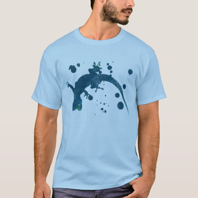 Gesprühter Gecko T-Shirt (Vorderseite)