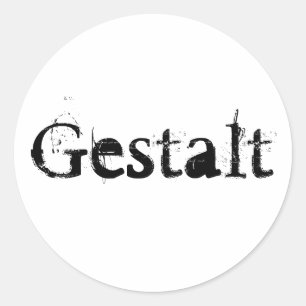 Gestalt Runder Aufkleber