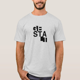 Gestalt-typografischer T - Shirtentwurf T-Shirt