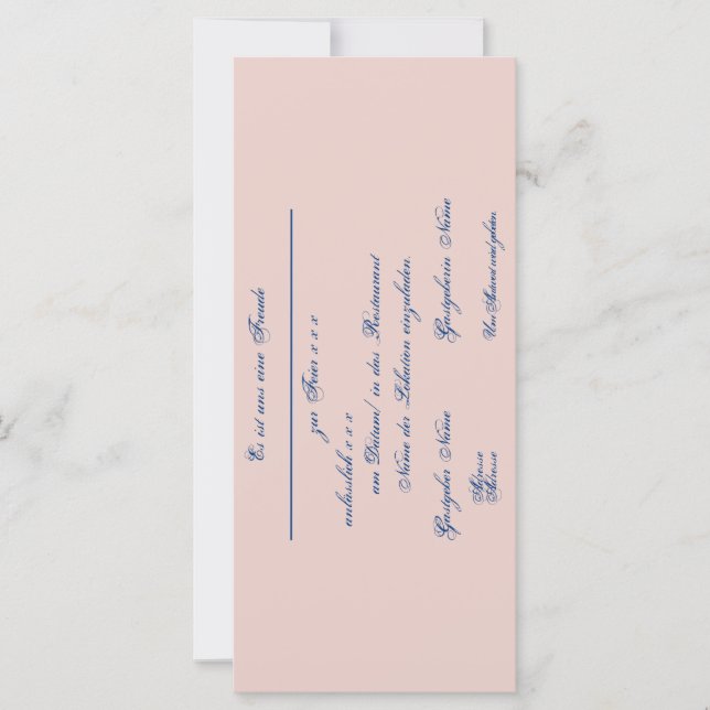 Gestaltbare Einladung – Einladungskarte (Vorderseite)