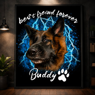 Gestalte Dein eigenes Hund Haustier Foto Tier indi Poster