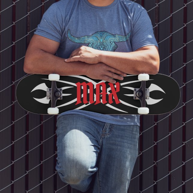 Gestalte dein eigenes Tattoo-Monogramm-Design indi Skateboard (Außenbereich 3)